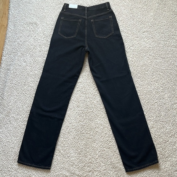 PACSUN Blue and Black Paneled Boyfriend High-Rise Jeans NWT Size 27 - Picture 9 of 13